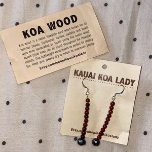 KOA WOOD EARRINGS